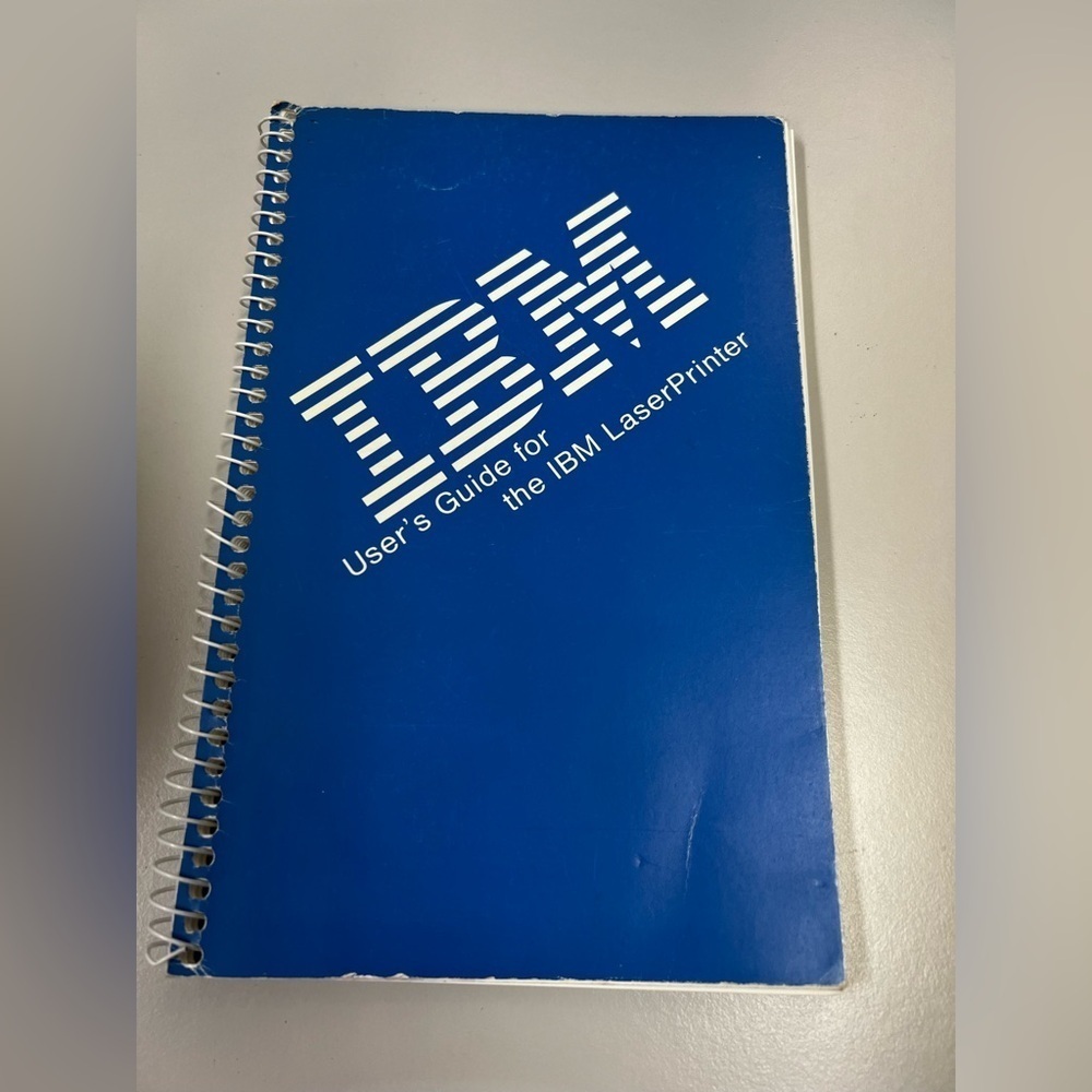 IBM User's Guide for the IBM Laser Printer - Fifth Edition (November 1992)